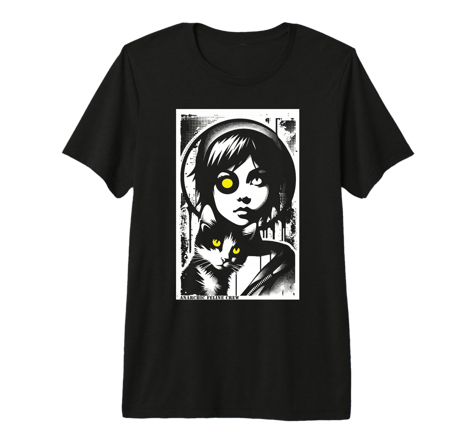 Punk And Cat Graffiti Grunge 90S T-Shirt - Unique Graphic for Adults - T-Shirt, Sweatshirt, Hoodie