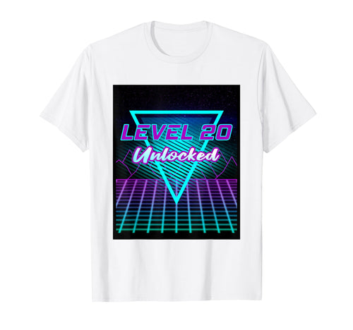 20Th Birthday Gift Level 20 T-Shirt - Casual Everyday Wear Men Women - T-Shirt, Sweatshirt, Hoodie
