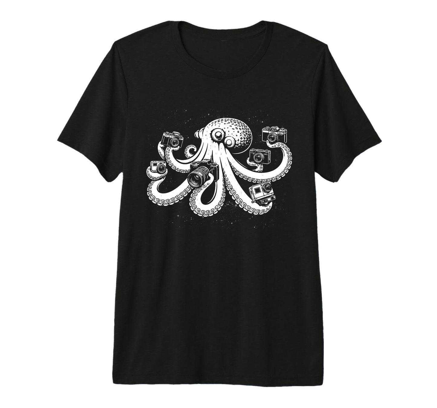 Photographer Octopus Camera Art Photography T-Shirt - Graphic Print Unisex - T-Shirt, Sweatshirt, Hoodie