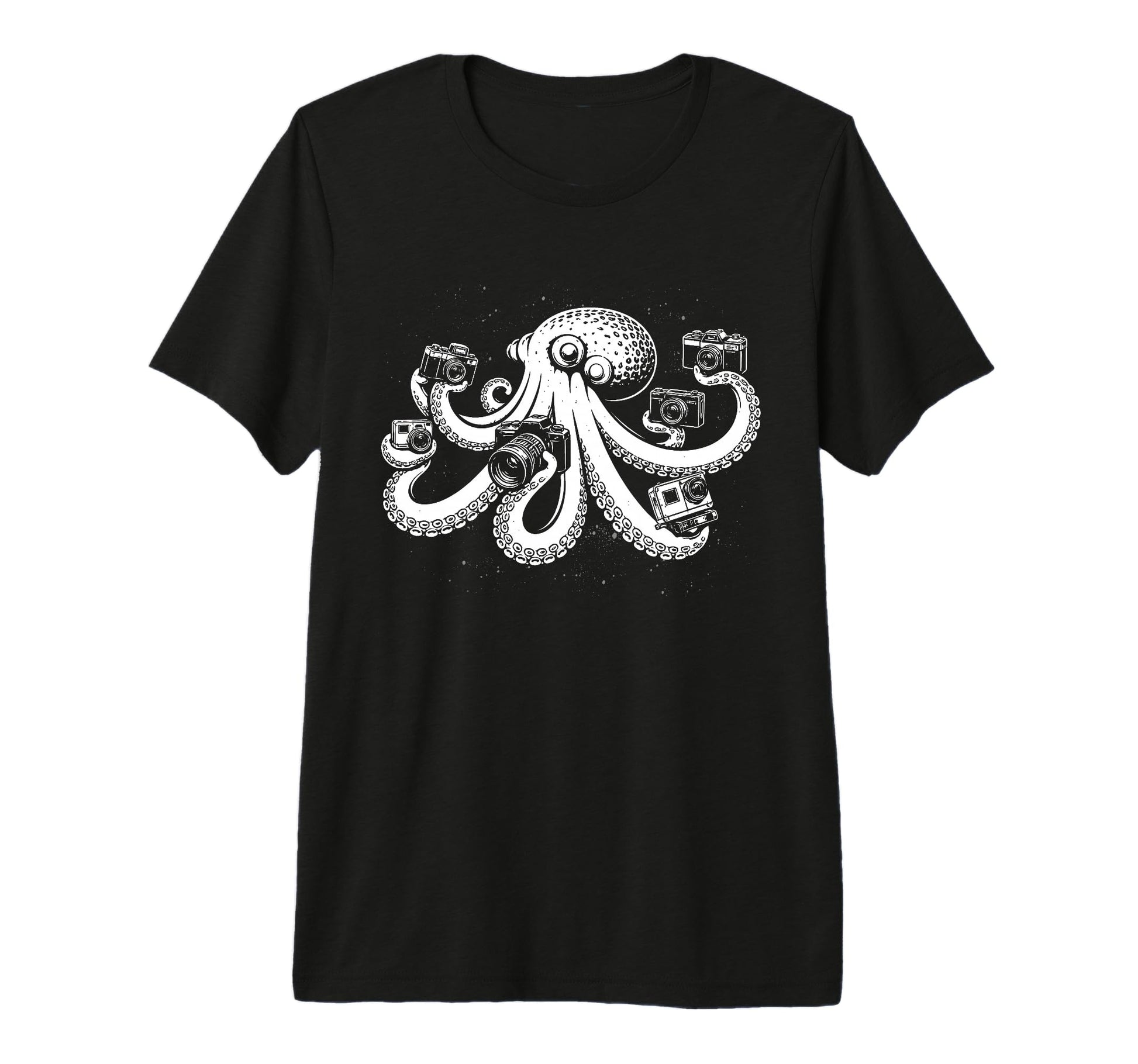 Photographer Octopus Camera Art Photography T-Shirt - Graphic Print Unisex - T-Shirt, Sweatshirt, Hoodie