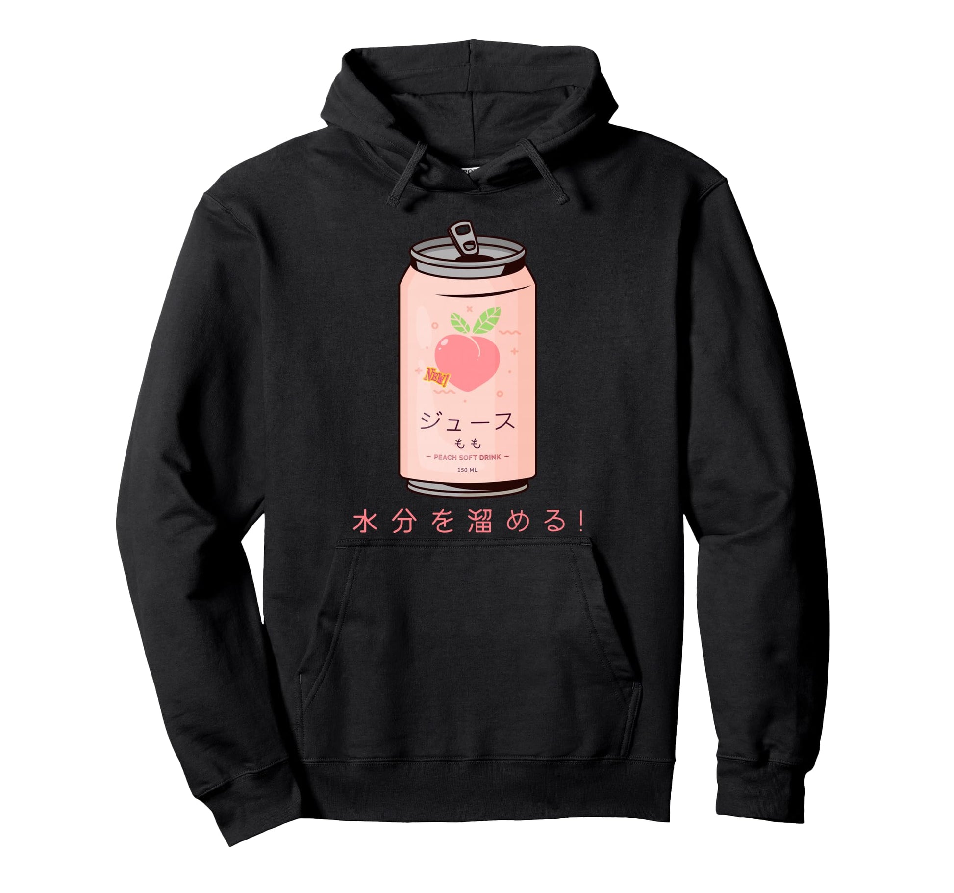 Japanese Peach Soft Drink Aesthetic Hoodie - Custom Art Print for Adults - T-Shirt, Sweatshirt, Hoodie