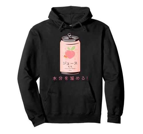 Japanese Peach Soft Drink Aesthetic Hoodie - Custom Art Print for Adults - T-Shirt, Sweatshirt, Hoodie