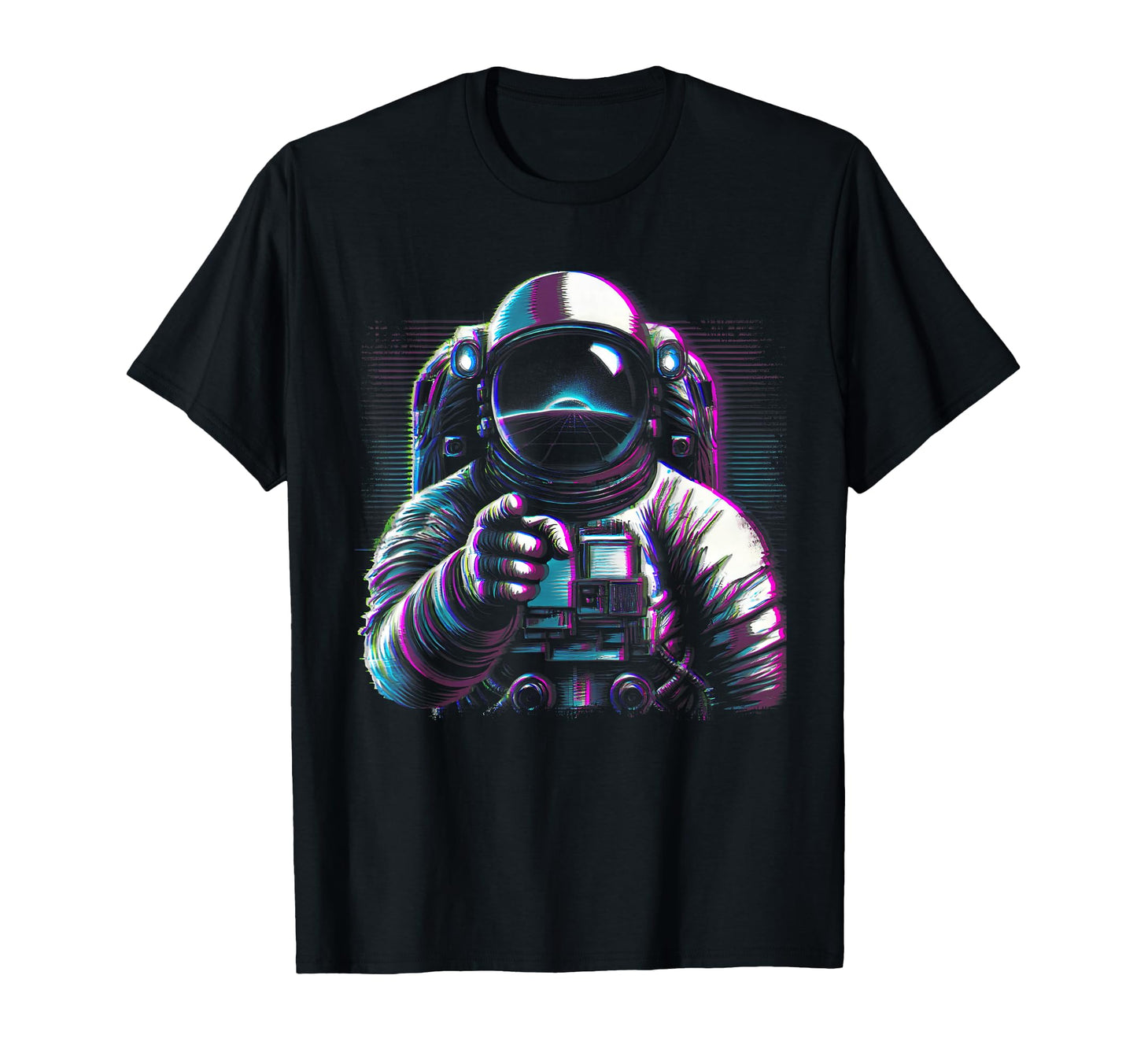 Cyber Astronaut Vaporwave Aesthetic T-Shirt - Graphic Print Men Women - T-Shirt, Sweatshirt, Hoodie