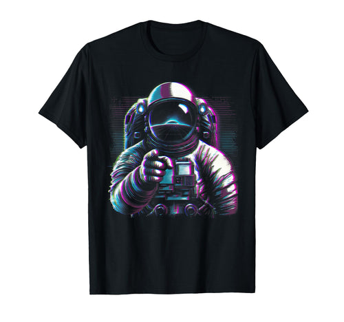 Cyber Astronaut Vaporwave Aesthetic T-Shirt - Graphic Print Men Women - T-Shirt, Sweatshirt, Hoodie