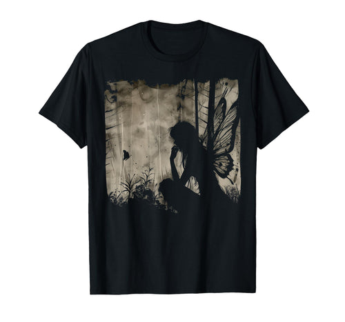 Dark Fairycore Fairy Art Grunge T-Shirt - Casual Everyday Wear Men Women - T-Shirt, Sweatshirt, Hoodie