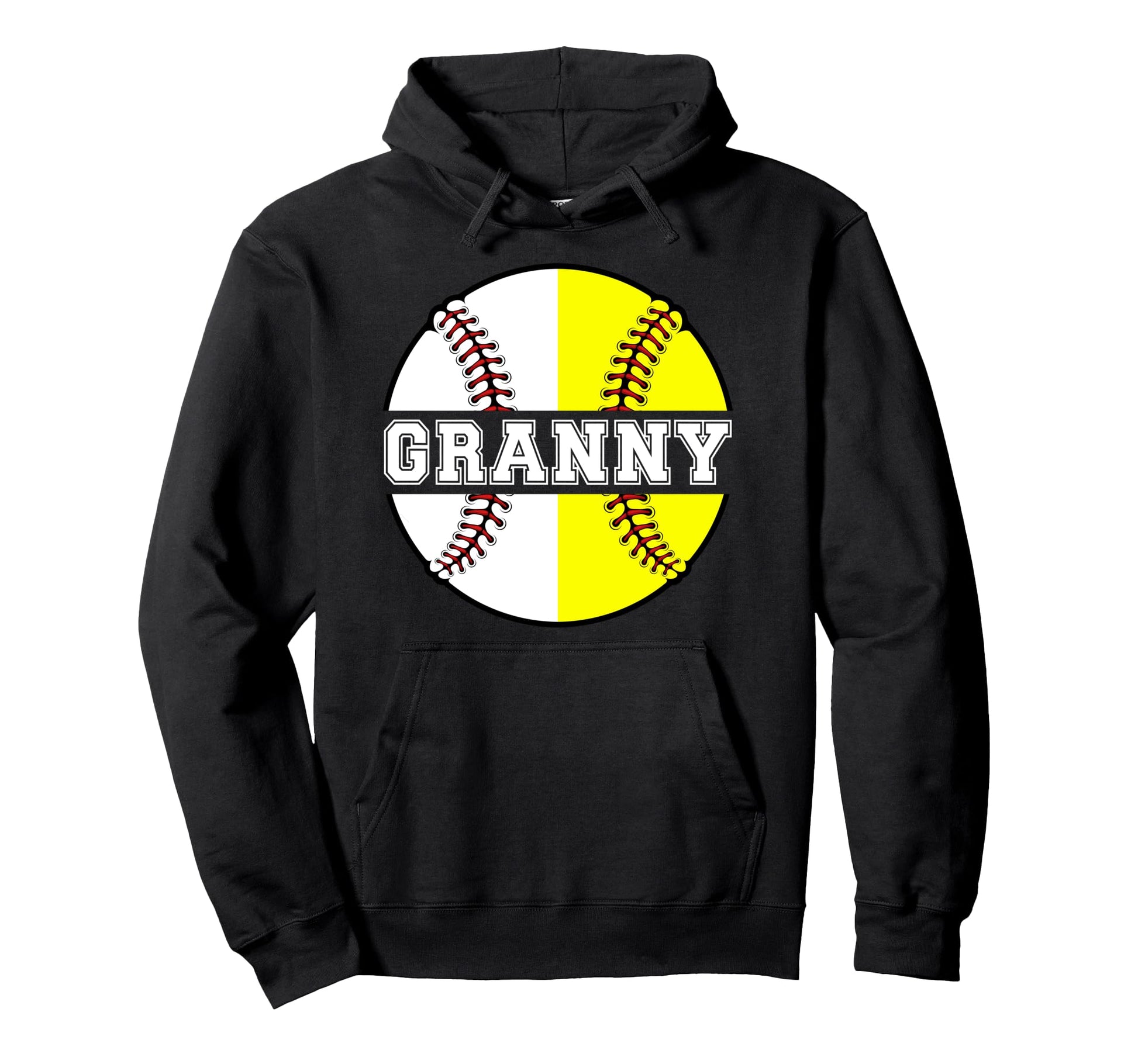 Softball Baseball Granny Baseball Hoodie - Casual Everyday Wear Unisex - T-Shirt, Sweatshirt, Hoodie