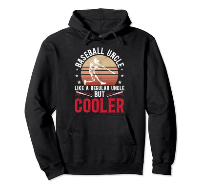 Baseball Uncle Baseball Player Uncle Hoodie - Aesthetic Graphic Unisex - T-Shirt, Sweatshirt, Hoodie