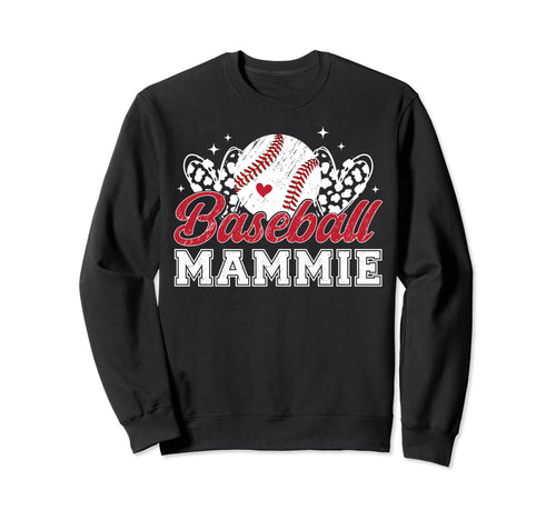 Baseball Mammie Grandma Mammie Sweatshirt - Aesthetic Graphic Unisex - T-Shirt, Sweatshirt, Hoodie