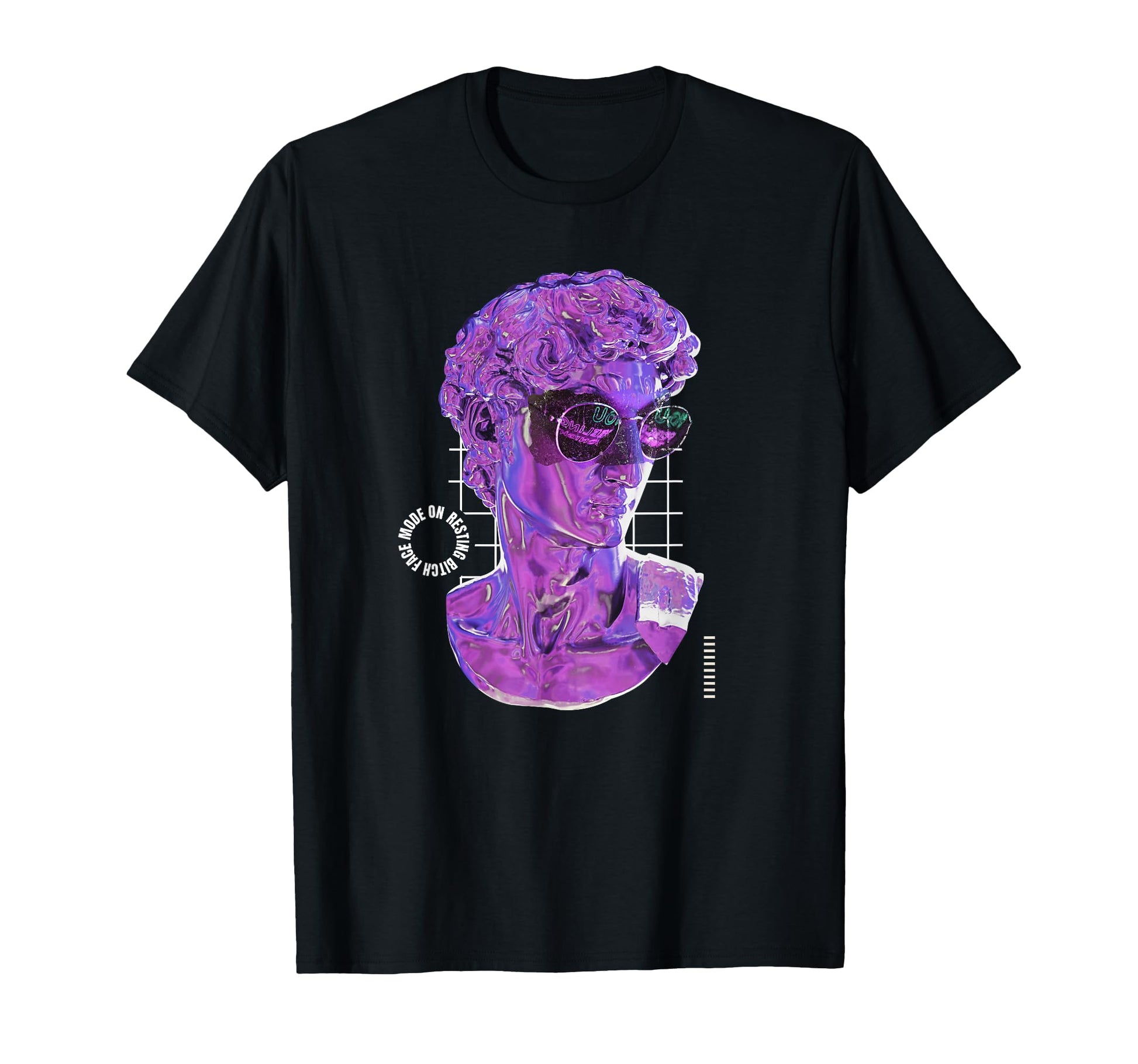Aesthetic Vaporwave Abstract David T-Shirt - Novelty Apparel for Adults - T-Shirt, Sweatshirt, Hoodie