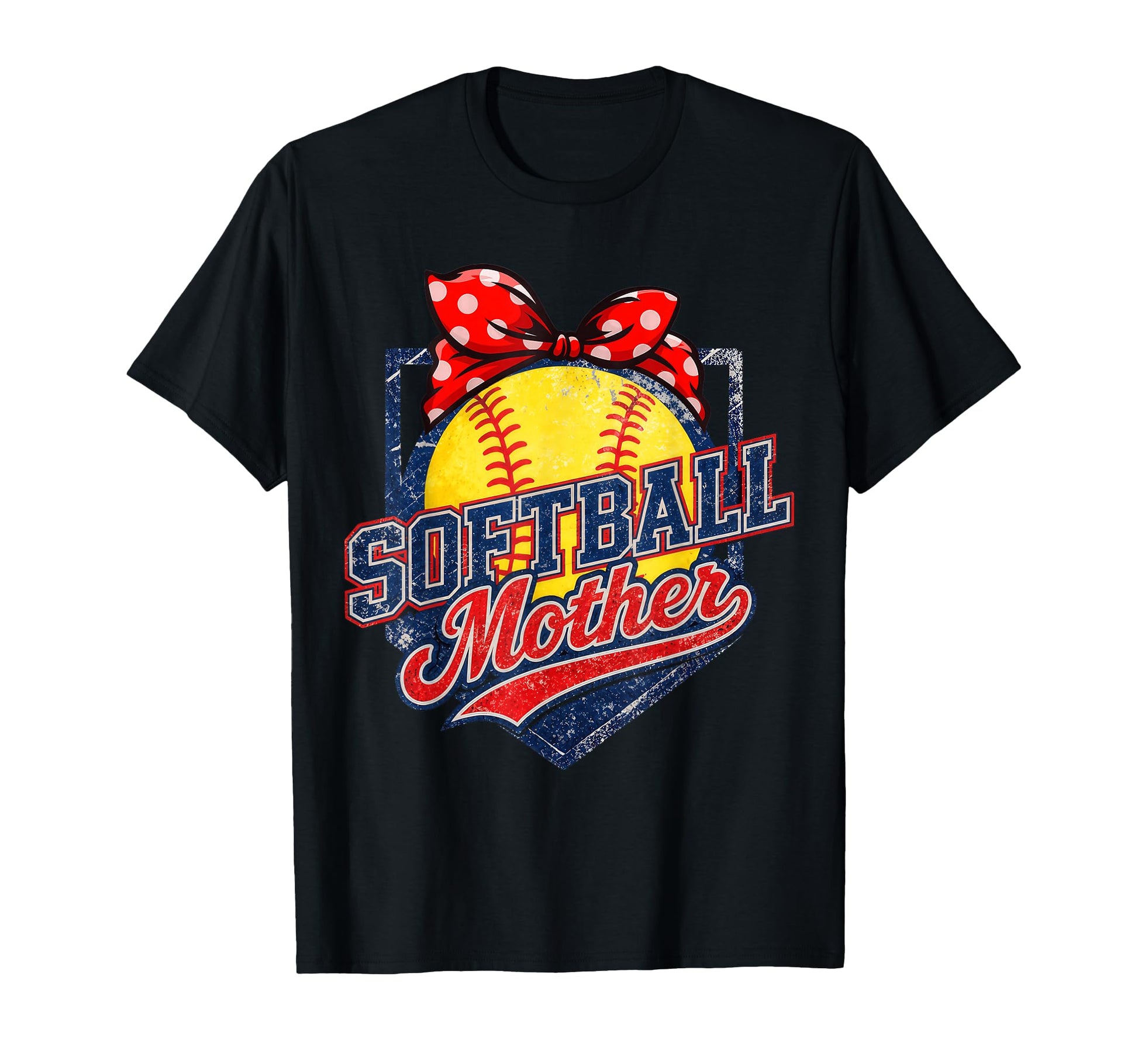 Softball Mother Softball Game Day T-Shirt - Aesthetic Graphic for Adults - T-Shirt, Sweatshirt, Hoodie