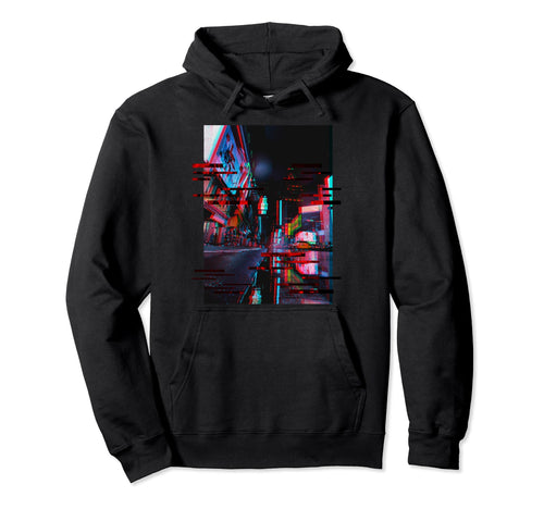 Vaporwave Glitch Aesthetic Japan Tokio Hoodie - Trendy Graphic for Adults - T-Shirt, Sweatshirt, Hoodie