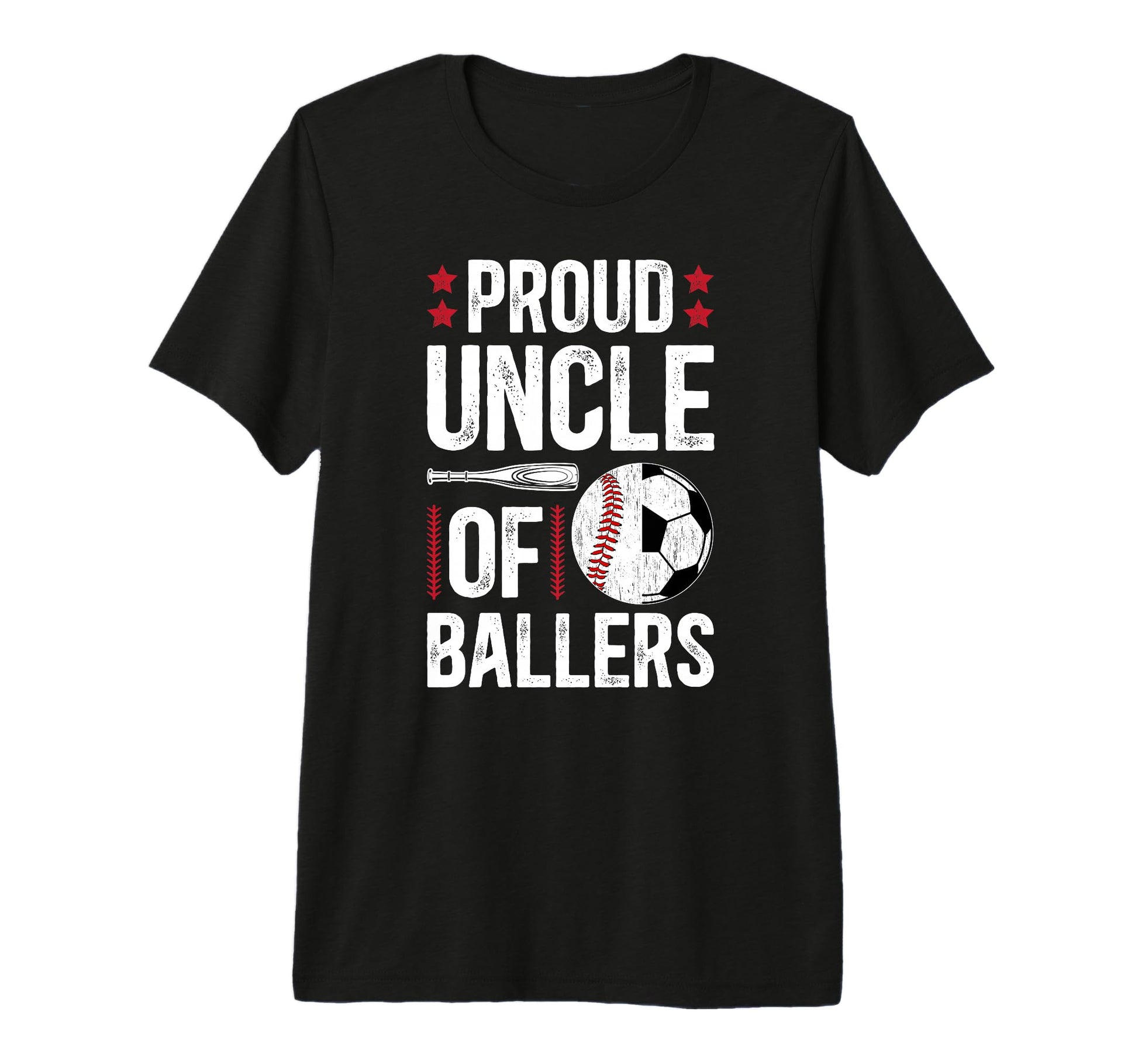Mens Proud Uncle Ballers Baseball T-Shirt - Novelty Apparel for Adults - T-Shirt, Sweatshirt, Hoodie