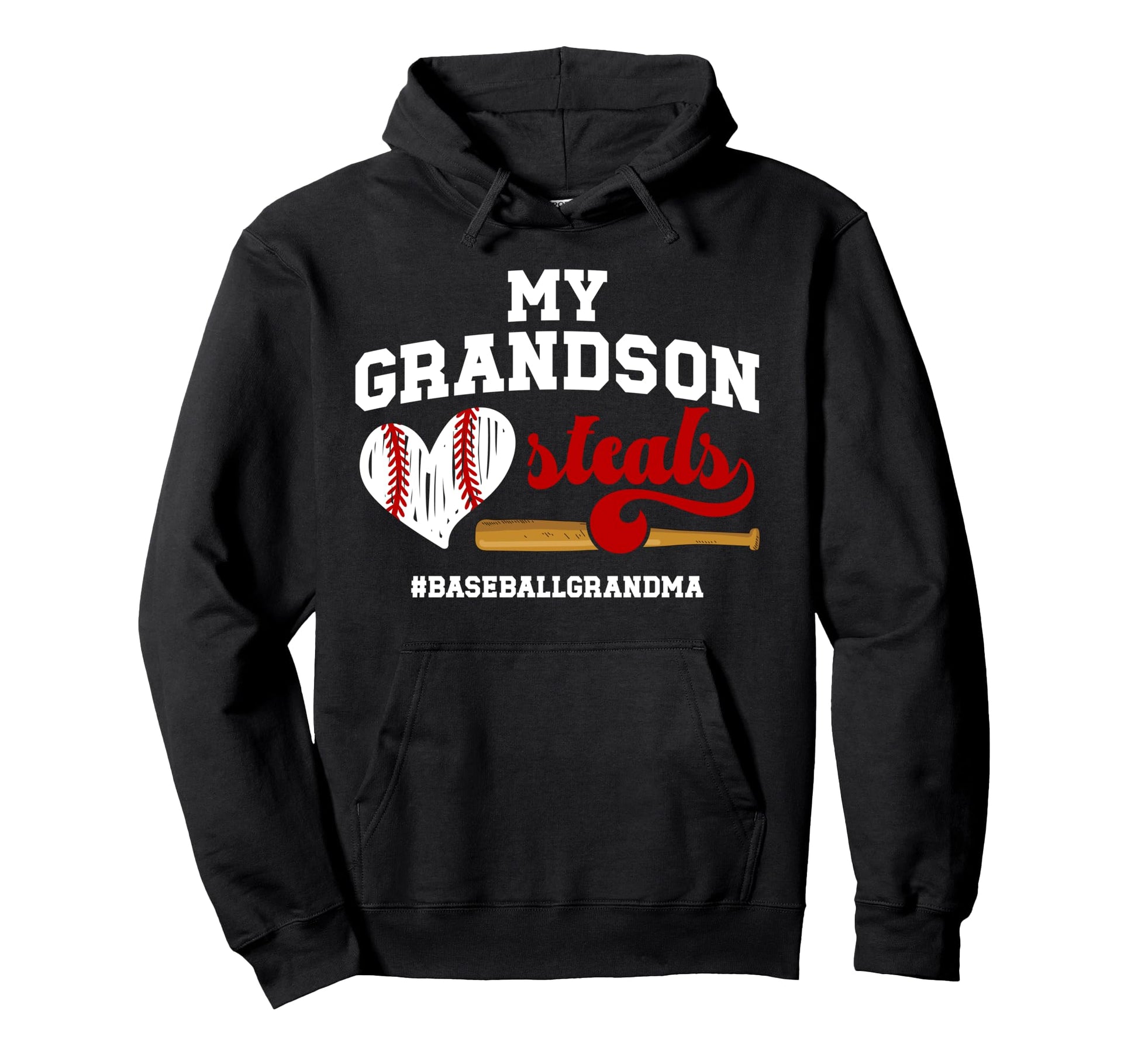 Funny Baseball Grandma Baseball Player Hoodie - Trendy Graphic Men Women - T-Shirt, Sweatshirt, Hoodie