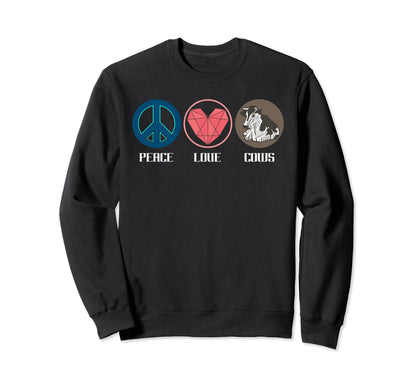 Hippie Farm Animal Lover Farmer Gift Sweatshirt - Minimalist Print Unisex - T-Shirt, Sweatshirt, Hoodie