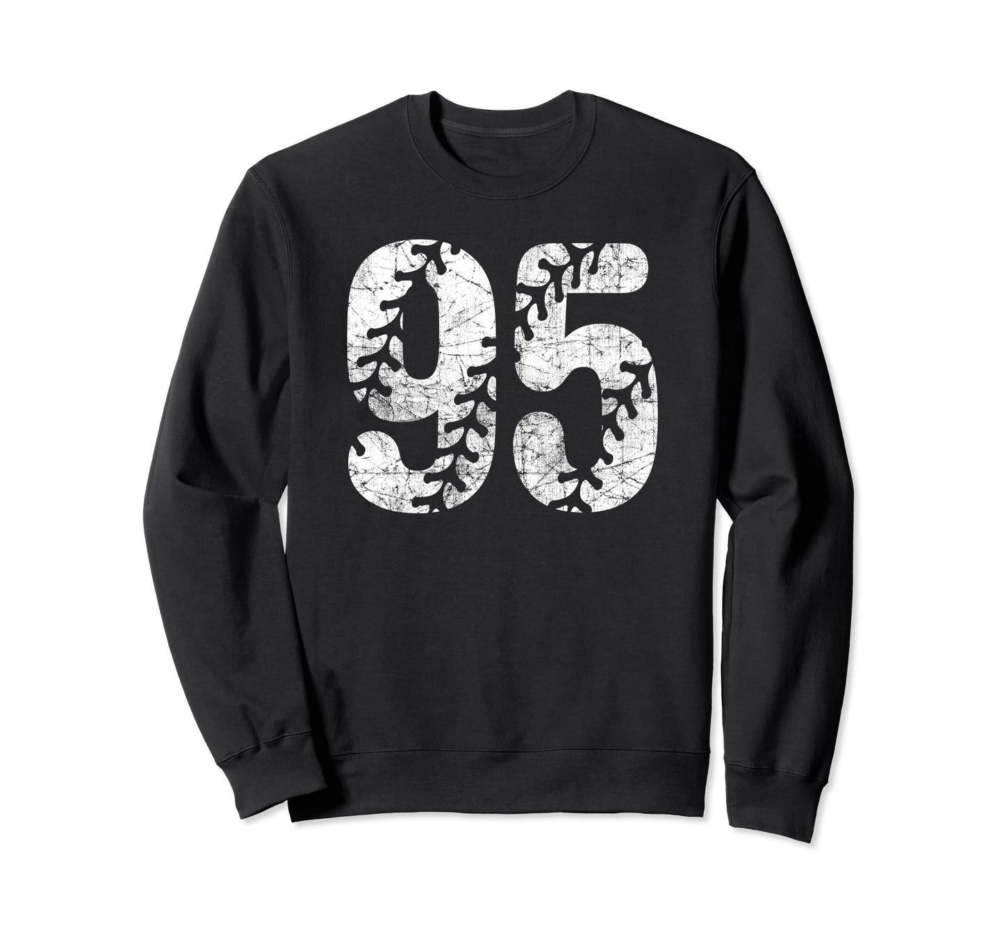 Baseball Softball Mom 95 Number 95 Sweatshirt - Graphic Print Men Women - T-Shirt, Sweatshirt, Hoodie
