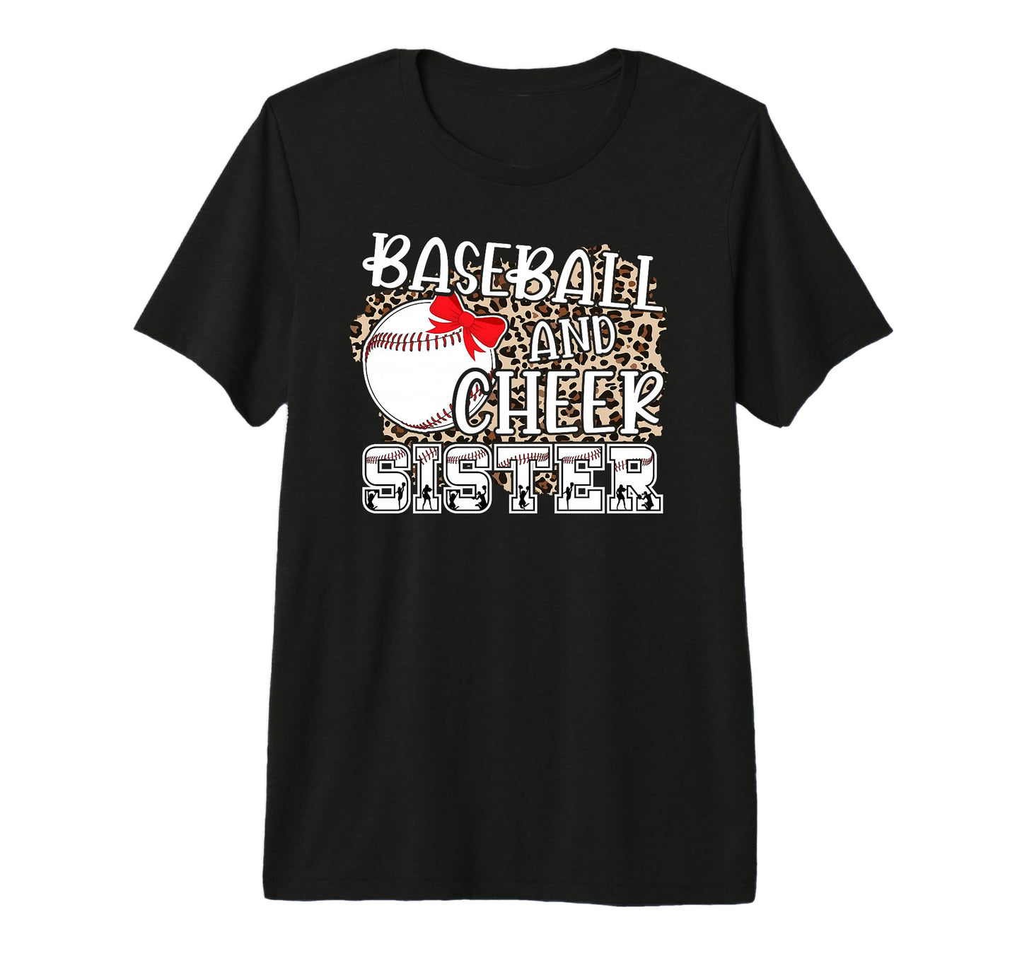 Baseball And Cheer Sister Baseball T-Shirt - Custom Art Print Men Women - T-Shirt, Sweatshirt, Hoodie