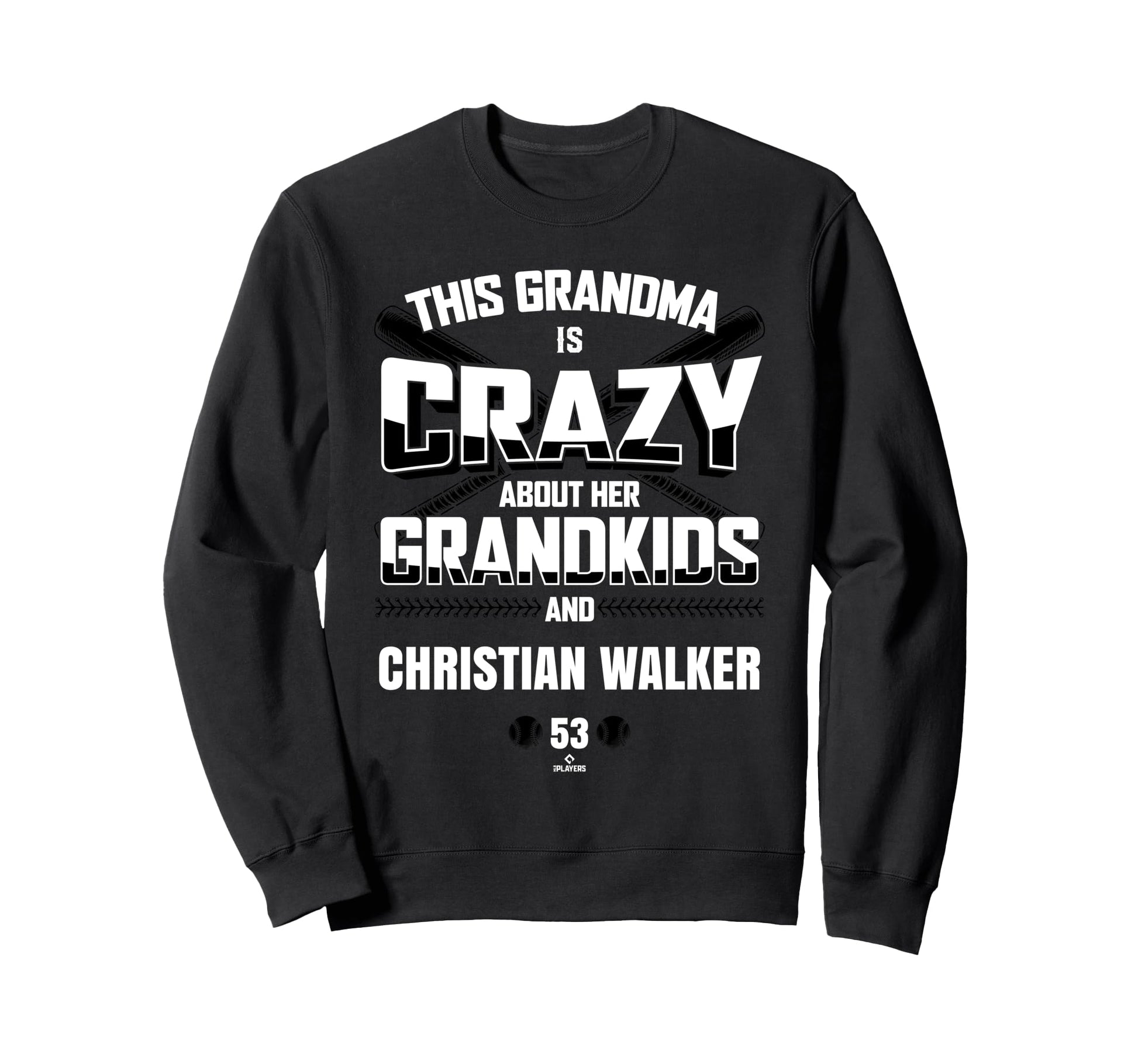 Grandma Crazy Christian Walker Sweatshirt - Minimalist Print for Adults - T-Shirt, Sweatshirt, Hoodie