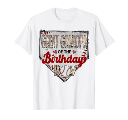 Great Grandpa Birthday Baseball Lover T-Shirt - Streetwear Style Men Women - T-Shirt, Sweatshirt, Hoodie