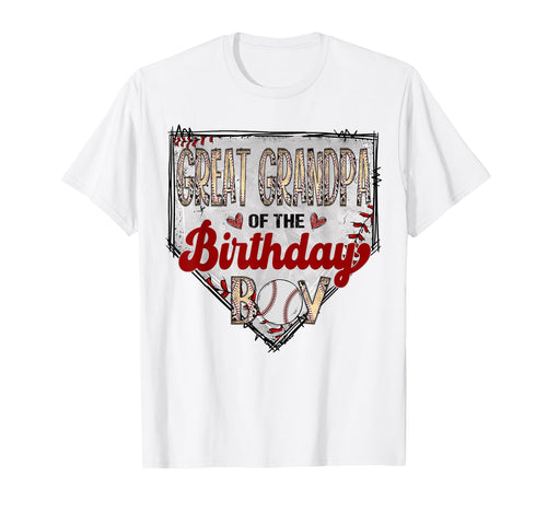 Great Grandpa Birthday Baseball Lover T-Shirt - Streetwear Style Men Women - T-Shirt, Sweatshirt, Hoodie