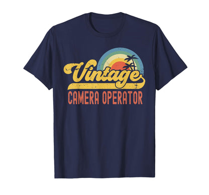 Camera Operator Sunset Profession T-Shirt - Custom Art Print for Adults - T-Shirt, Sweatshirt, Hoodie