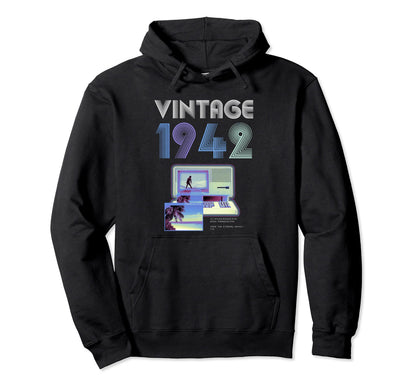 Vaporwave Aesthetic Grunge Gaming 1942 Hoodie - Trendy Graphic for Adults - T-Shirt, Sweatshirt, Hoodie