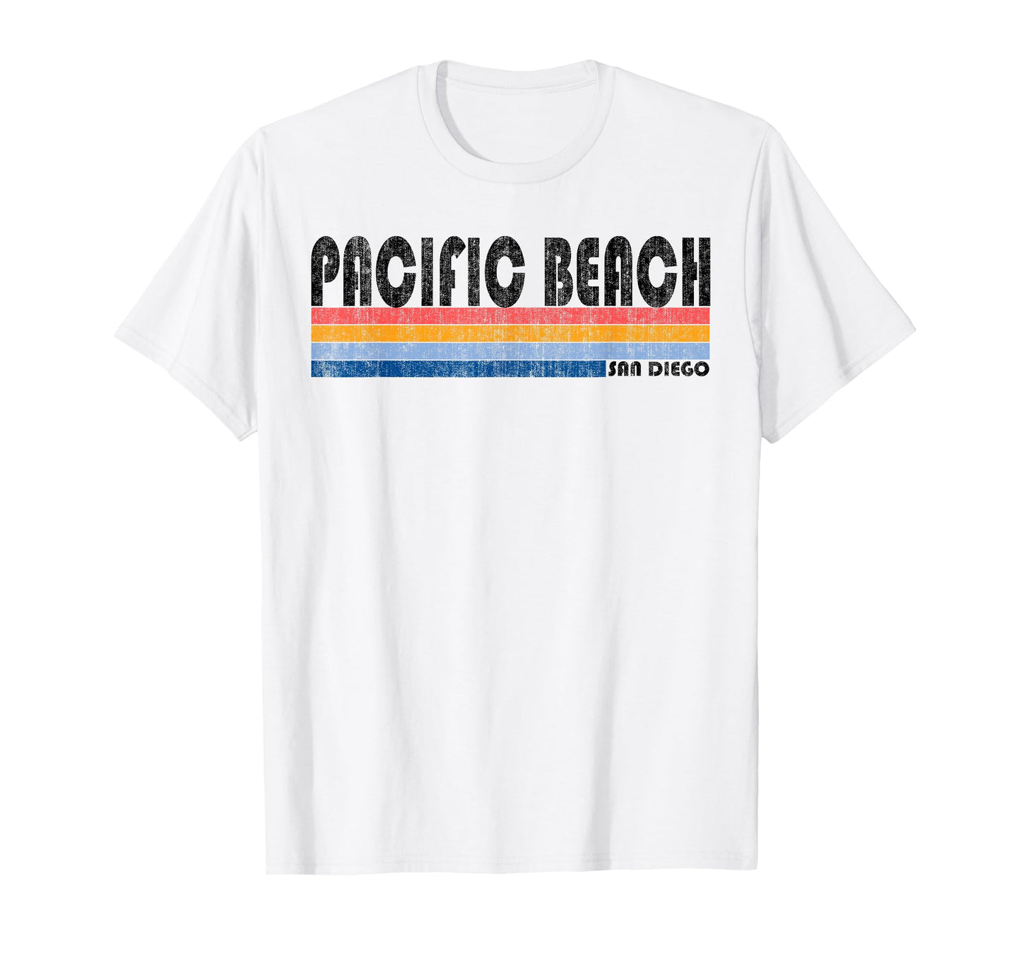 1980S Pacific Beach Ca T-Shirt - Fun Novelty Design Men Women - T-Shirt, Sweatshirt, Hoodie