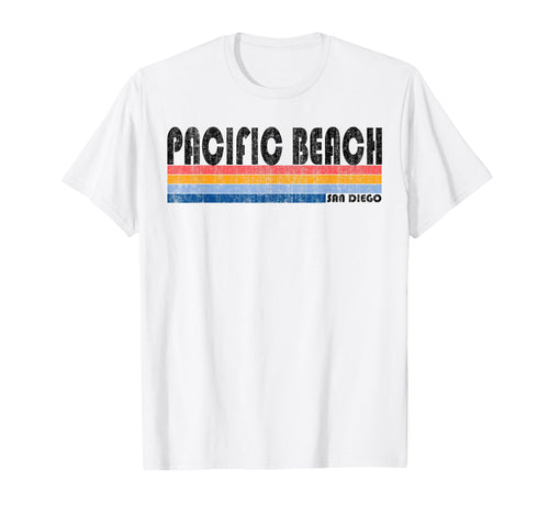 1980S Pacific Beach Ca T-Shirt - Fun Novelty Design Men Women - T-Shirt, Sweatshirt, Hoodie