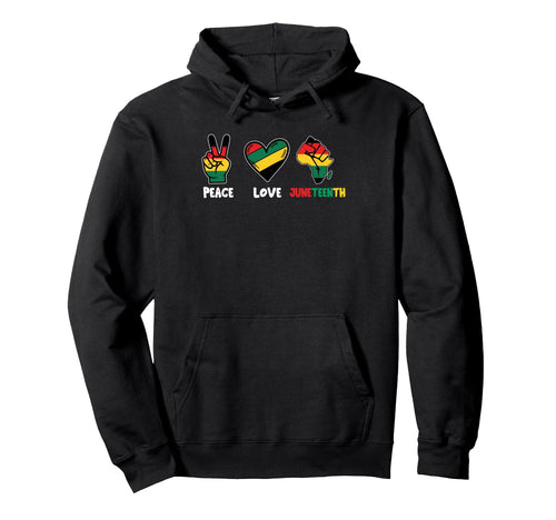 Junenteeth Shirts Celebrating Peace Love Hoodie - Minimalist Print Unisex - T-Shirt, Sweatshirt, Hoodie