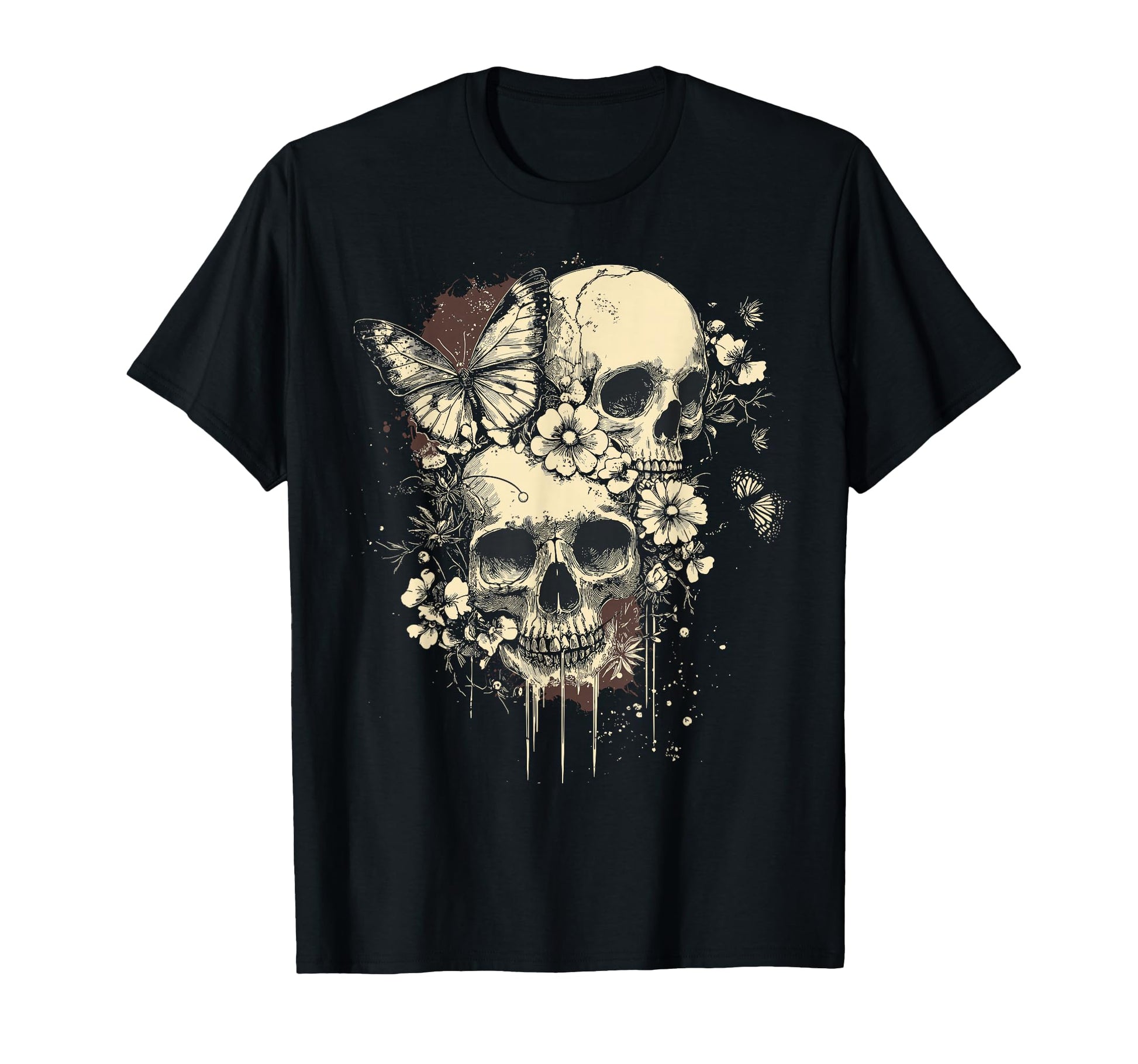 Fairy Grunge Fairycore Y2K Skulls T-Shirt - Streetwear Style Men Women - T-Shirt, Sweatshirt, Hoodie