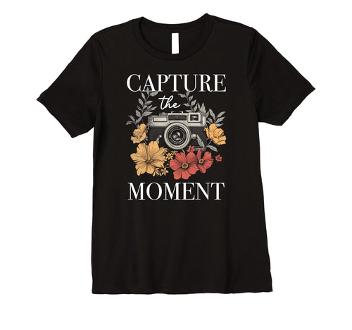 Womens Photographer Capture Moment T-Shirt - Trendy Graphic Men Women - T-Shirt, Sweatshirt, Hoodie