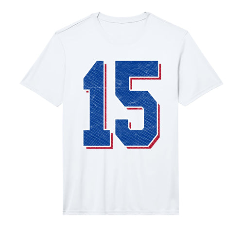 Number 15 Numbered Uniform T-Shirt - Casual Everyday Wear for Adults - T-Shirt, Sweatshirt, Hoodie