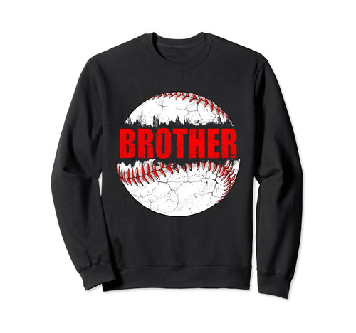 Baseball Softball Lover Brother Sweatshirt - Minimalist Print for Adults - T-Shirt, Sweatshirt, Hoodie