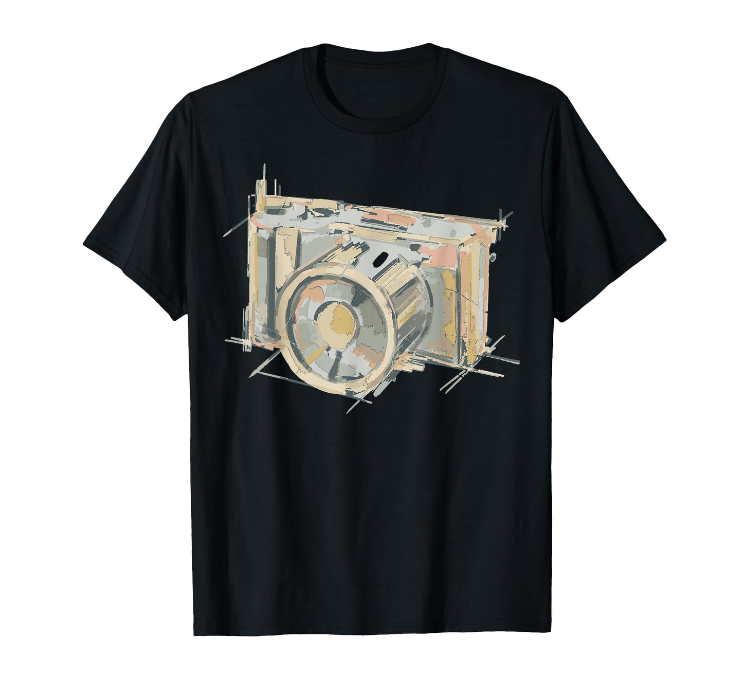Abstract Camera Art T-Shirt - Novelty Apparel for Adults - T-Shirt, Sweatshirt, Hoodie