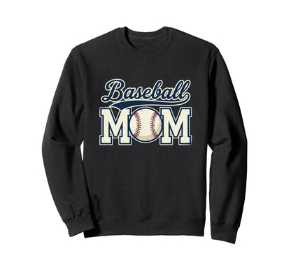 Baseball Mom Heart Travel Ball Sweatshirt - Minimalist Print Unisex - T-Shirt, Sweatshirt, Hoodie
