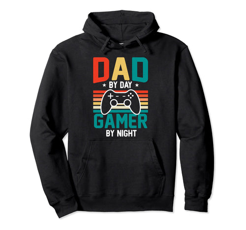 Dad Day Gamer Night Video Games Lover Hoodie - Minimalist Print Unisex - T-Shirt, Sweatshirt, Hoodie