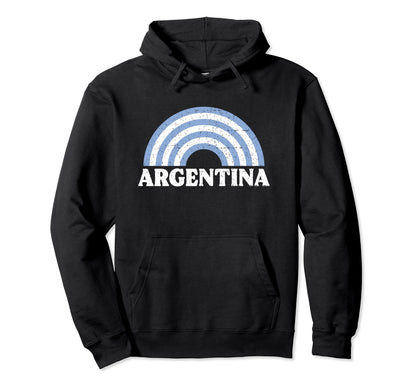Argentina Flag Rainbow Argentinian Hoodie - Aesthetic Graphic for Adults - T-Shirt, Sweatshirt, Hoodie