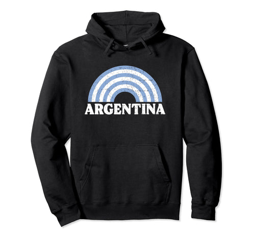 Argentina Flag Rainbow Argentinian Hoodie - Aesthetic Graphic for Adults - T-Shirt, Sweatshirt, Hoodie