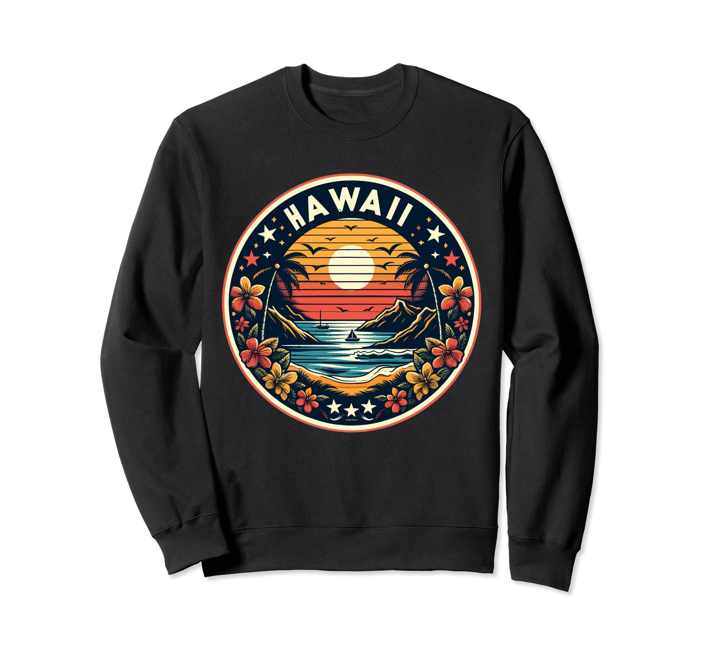 Hawaii Hawaiian Island Paradise Sweatshirt - Minimalist Print Men Women - T-Shirt, Sweatshirt, Hoodie