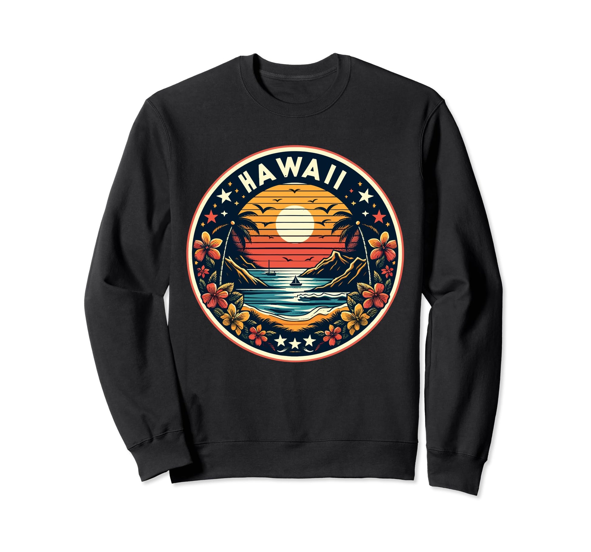 Hawaii Hawaiian Island Paradise Sweatshirt - Minimalist Print Men Women - T-Shirt, Sweatshirt, Hoodie