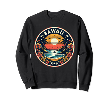 Hawaii Hawaiian Island Paradise Sweatshirt - Minimalist Print Men Women - T-Shirt, Sweatshirt, Hoodie