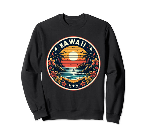 Hawaii Hawaiian Island Paradise Sweatshirt - Minimalist Print Men Women - T-Shirt, Sweatshirt, Hoodie