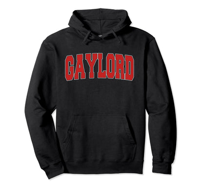 Gaylord Mi Michigan Varsity Usa Sports Hoodie - Casual Everyday Wear Unisex - T-Shirt, Sweatshirt, Hoodie