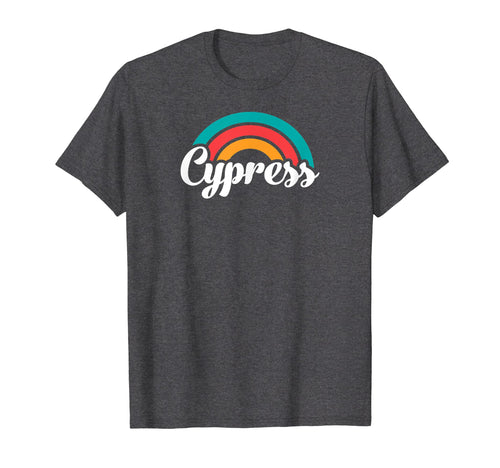 Cypress Ca Script Rainbow T-Shirt - Trendy Graphic Men Women - T-Shirt, Sweatshirt, Hoodie