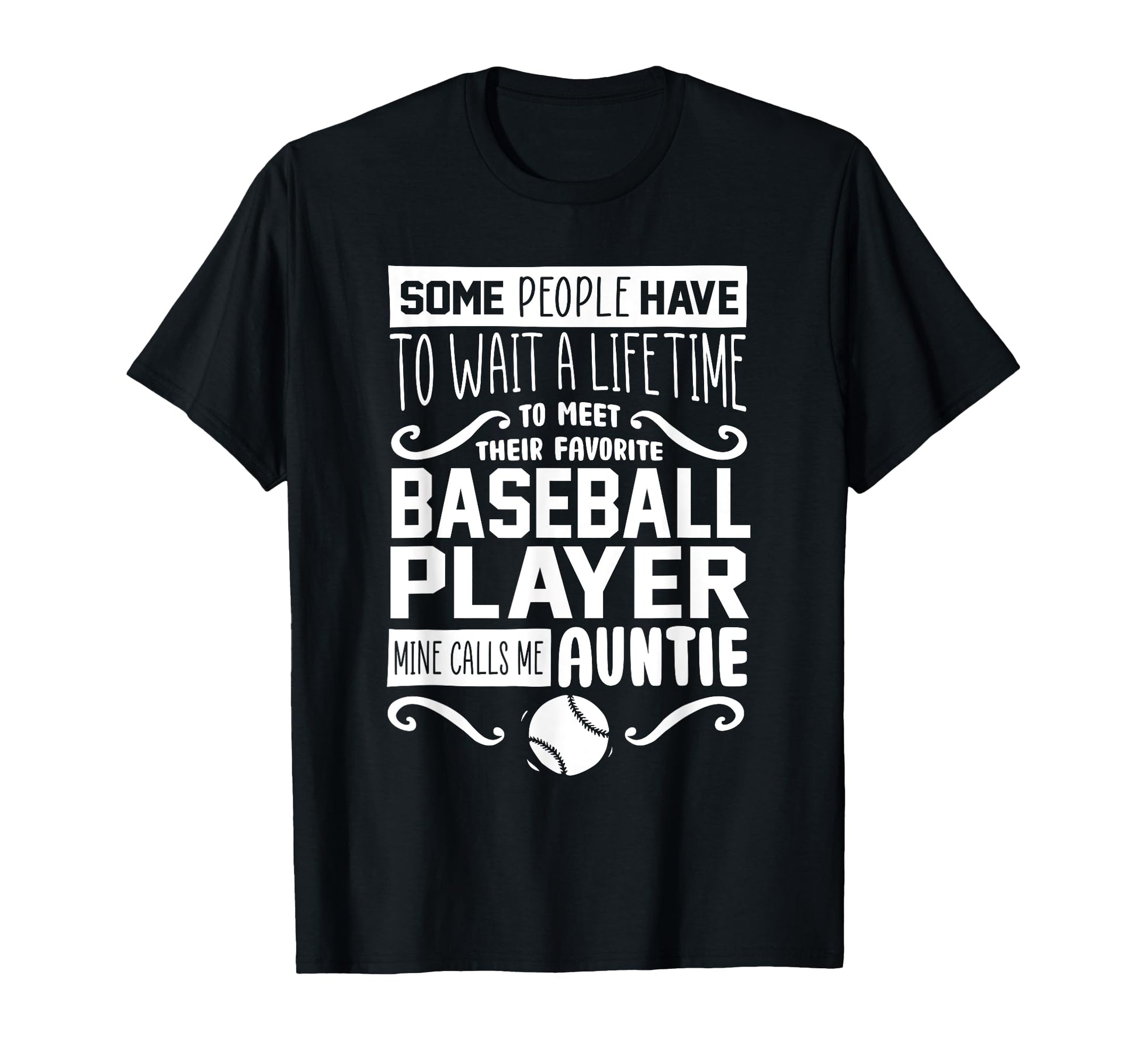 Baseball Player Aunt Baseball Lover T-Shirt - Custom Art Print Unisex - T-Shirt, Sweatshirt, Hoodie