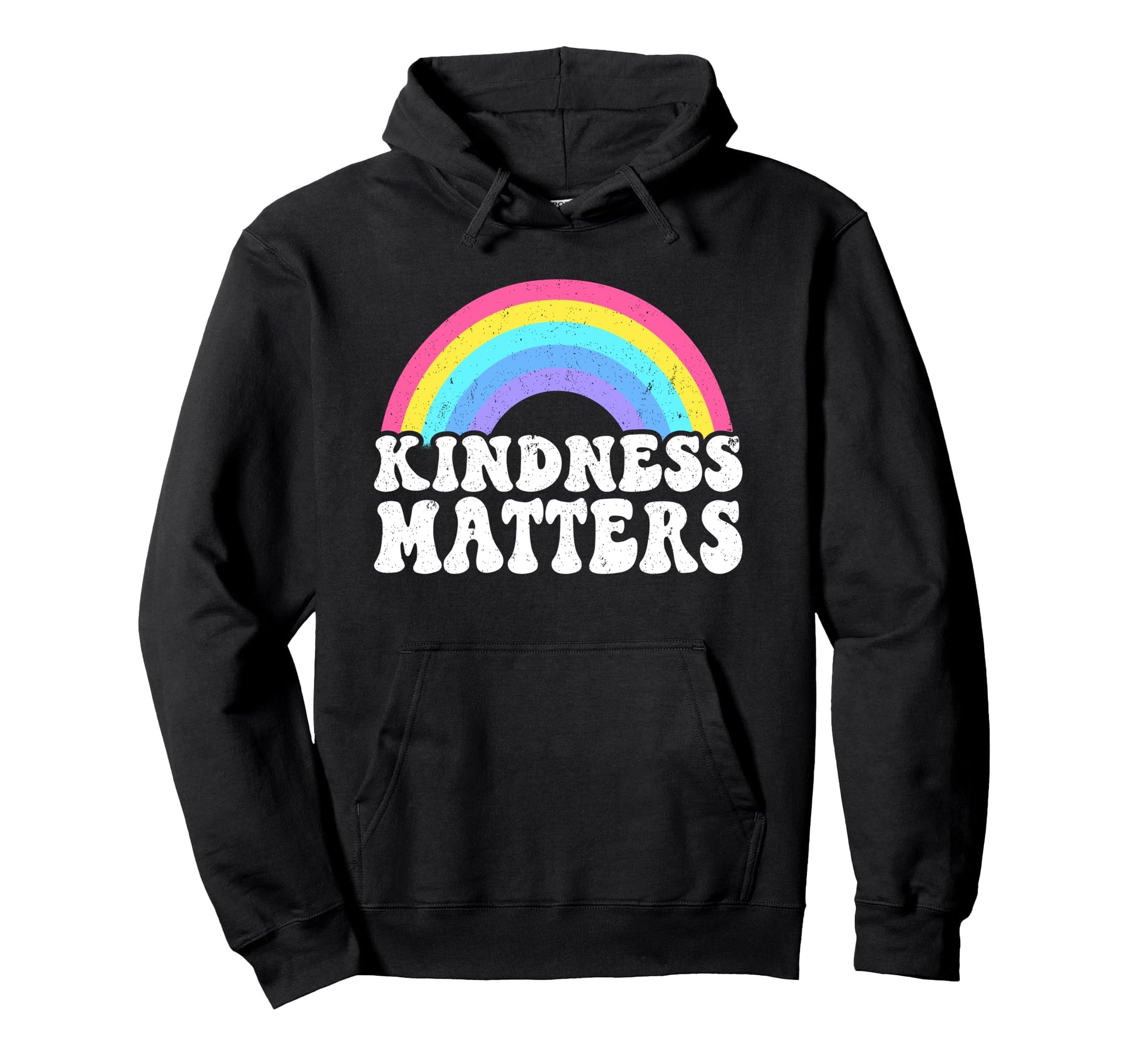 Positive Anti Bullying Rainbow Sped Hoodie - Unique Graphic Men Women - T-Shirt, Sweatshirt, Hoodie