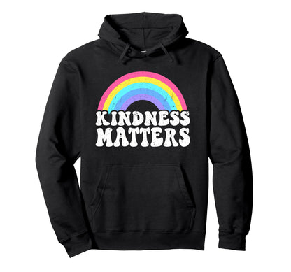Positive Anti Bullying Rainbow Sped Hoodie - Unique Graphic Men Women - T-Shirt, Sweatshirt, Hoodie