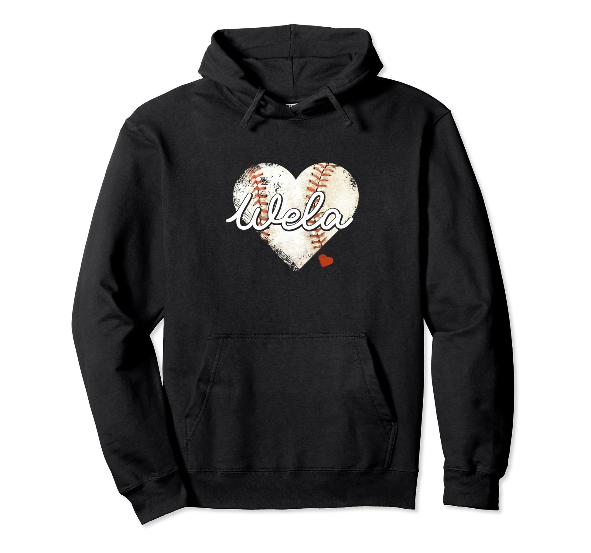 Baseball Wela Heart Baseball Grandma Hoodie - Aesthetic Graphic Unisex - T-Shirt, Sweatshirt, Hoodie