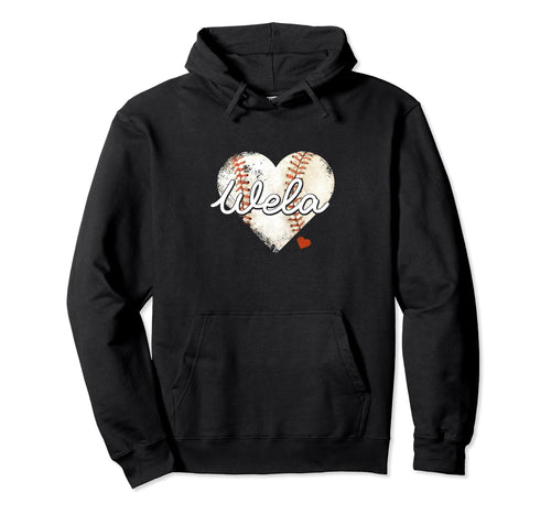 Baseball Wela Heart Baseball Grandma Hoodie - Aesthetic Graphic Unisex - T-Shirt, Sweatshirt, Hoodie