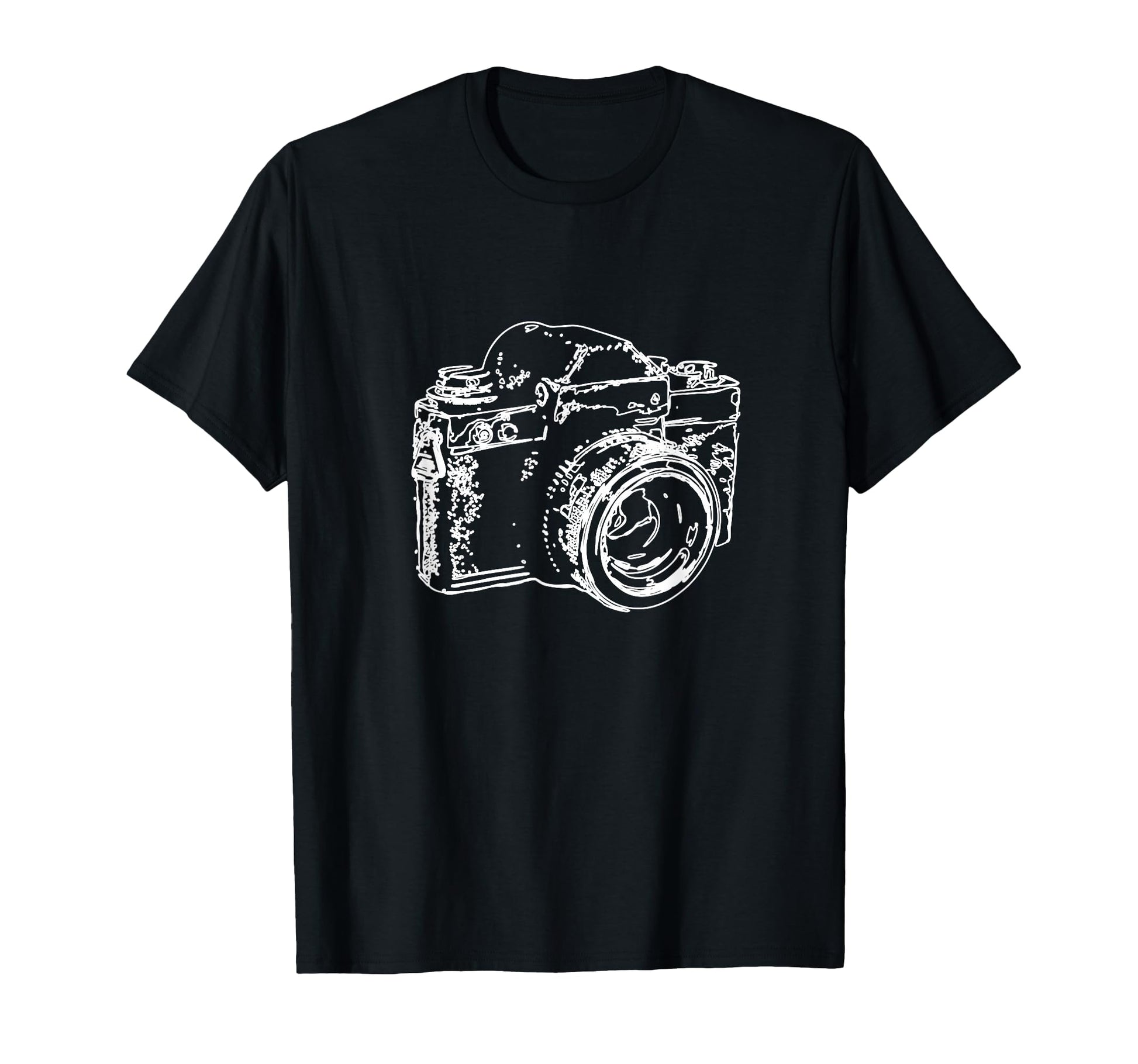 Camera Analogue Camera Sketch T-Shirt - Novelty Apparel Men Women - T-Shirt, Sweatshirt, Hoodie