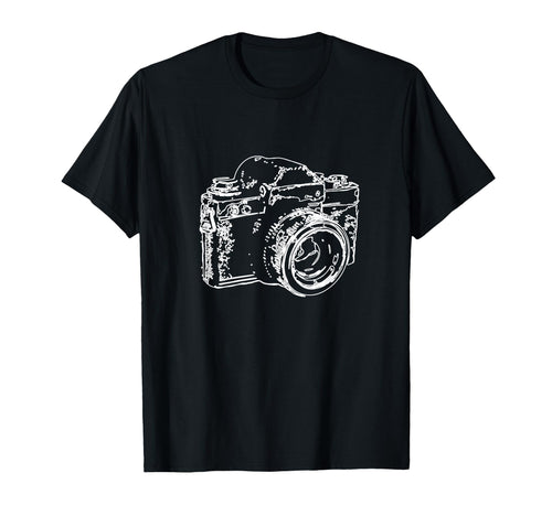 Camera Analogue Camera Sketch T-Shirt - Novelty Apparel Men Women - T-Shirt, Sweatshirt, Hoodie